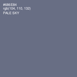 #686E84 - Pale Sky Color Image